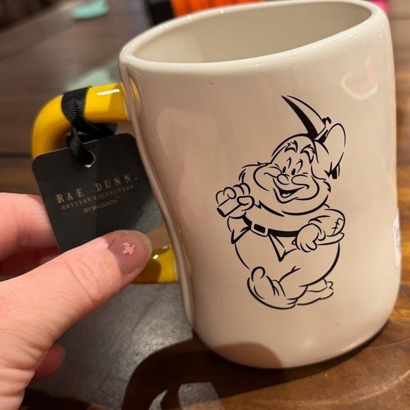 Disney’s Happy Rae Dunn White and Yellow Ceramic Mug - Picture 4 of 4